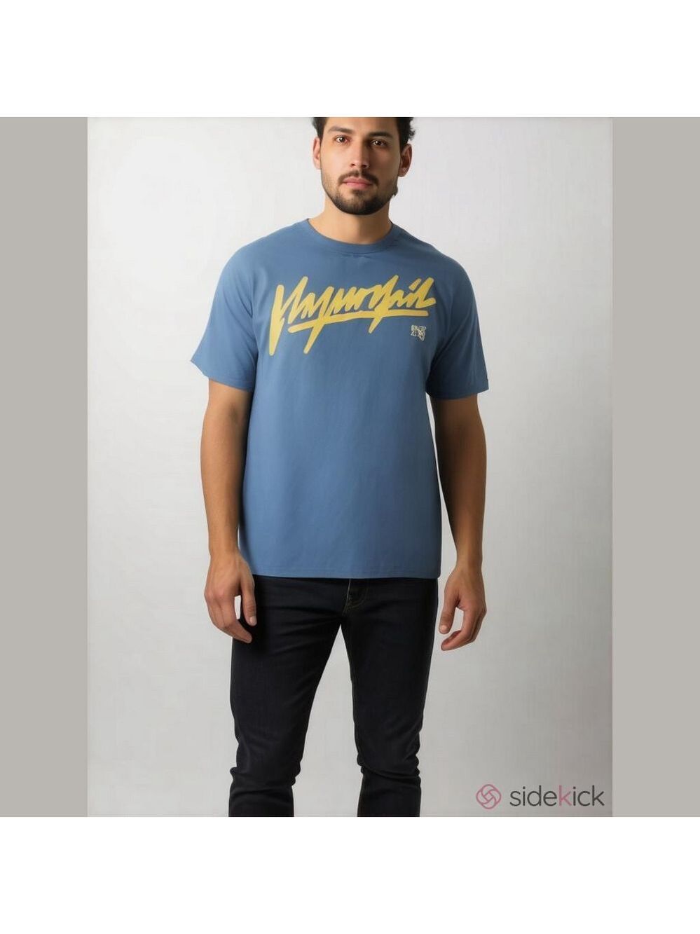 Flag Nor Fail Blue Yellow Tee Size XL
